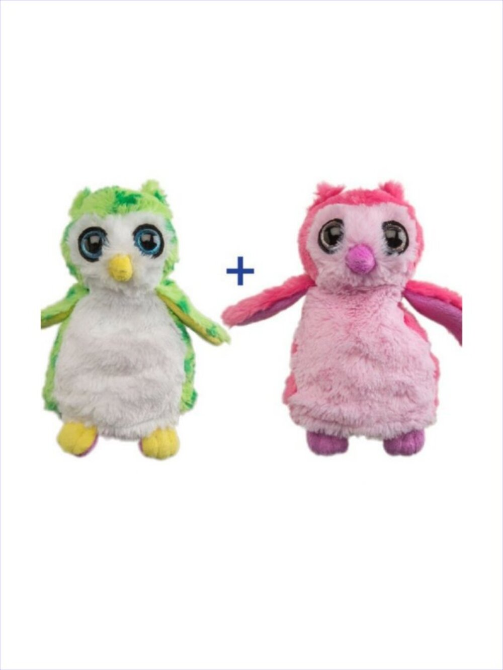 Wild Republic Switch-A-Rooz 8" Reversible Owls Plush New w/Tag